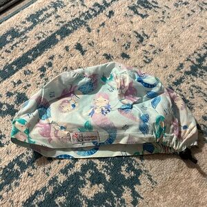 Harmony Scrub Hats Euro Style Mermaid Print Adjustable  - Pastel Mint